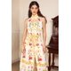 thumbnail image 2 of Vestido Bellabarnetten Floral Cuello Alto sin Mangas Midi, 2 of 8
