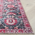 thumbnail image 5 of SAFAVIEH Vintage Serapi Zander Medallion Machine Washable Area Rug, Pink/Blue, 9' x 12', 5 of 12