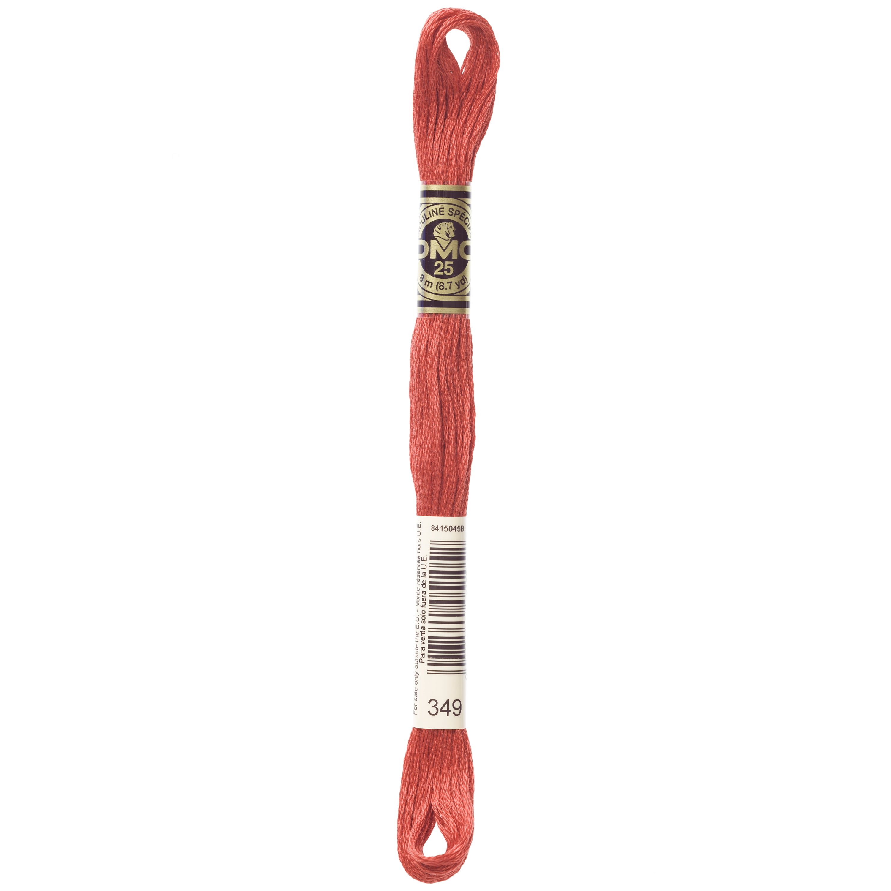 (2 pack) DMC Mouline 117-349 Six-Strand Embroidery Thread , Dark Coral, 8.7-Yards