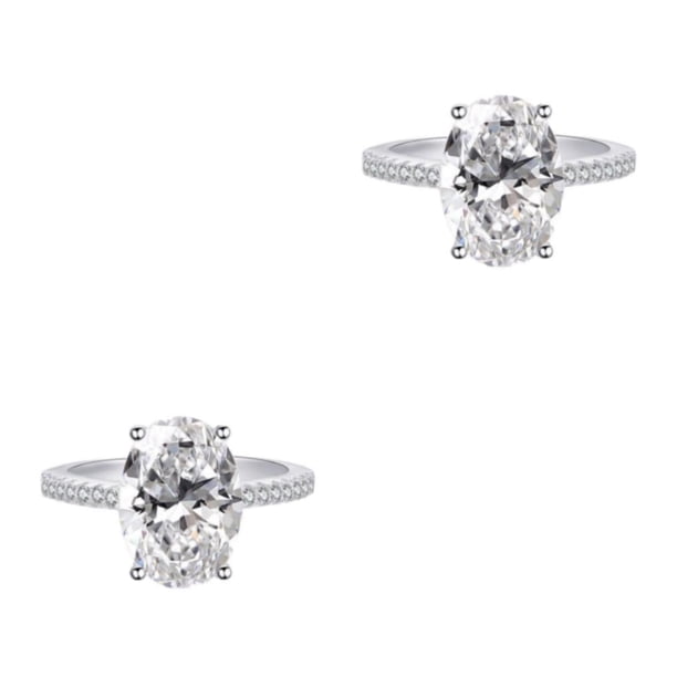 Sonducket Anillos de boda de moda para mujer: anillos llamativos impresionantes y elegantes, anillo de compromiso de aleación, anillo de Type5 NO5