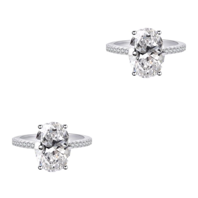 Sonducket Anillos de boda de moda para mujer: anillos llamativos impresionantes y elegantes, anillo de compromiso de aleación, anillo de Type5 NO5