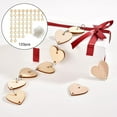 thumbnail image 1 of 120 piezas / paquete de rebanadas de natural, de sin terminar, rebanadas de rústicas para manualidades DIY, decoraciones de Corazón BLESIY piezas colgantes, 1 of 7