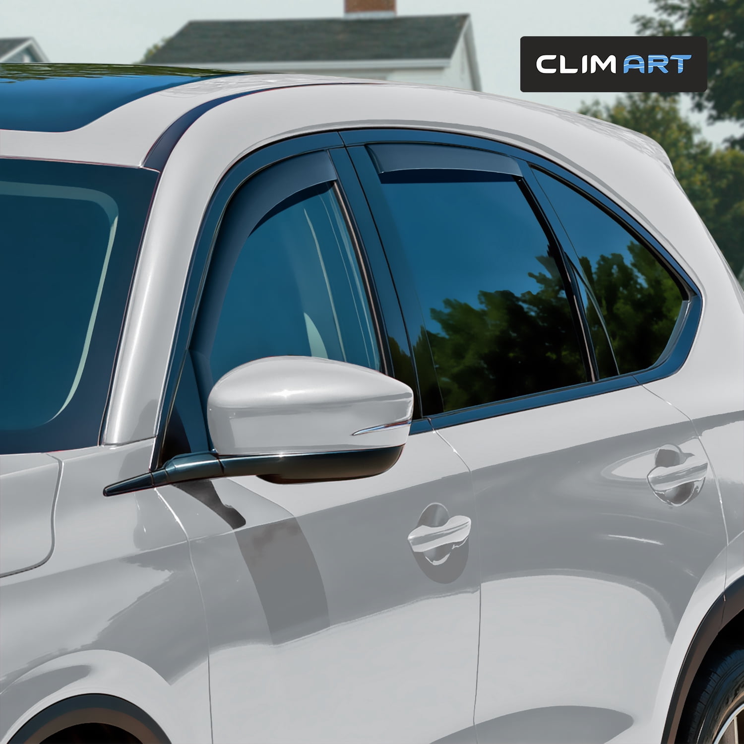CLIM ART in-Channel Incredibly Durable Rain Guards for Acura MDX 2022-2026, Original Window Deflectors, Vent Window Visors, Vent Deflector, 4 pcs. - 622516