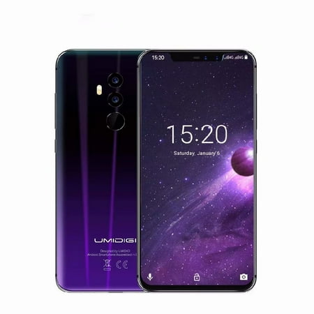 Gsm Cellular Carriers (UMIDIGI Z2 Cell Phone - Android 8.1-6GB+64GB - 16+8 MP Dual Camera - Dual SIM Unlocked Smartphone for All GSM Carriers - 6.2