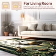 thumbnail image 2 of ODIKA 5'x7' Machine Washable Non-Slip Area Rug, Deer Hunting Mallard Wildlife Scene High Traffic Rug, Brown, 145220, 2 of 7