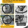 thumbnail image 4 of 4 Floor Bike Rack, Safeguard Disc Brakes & Derailleurs Design, Waterproof Bicycle Stand Indoor/Outdoor/Garage Use, Fits 12"-29" Tires, Upgraded 0.63" Steel Tubes for Stability, 4 of 11