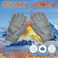 thumbnail image 2 of Gloves Mittens Men's and Winter Thick Warm and Cold Knitted Solid Color Cycling Gloves, 2 of 6