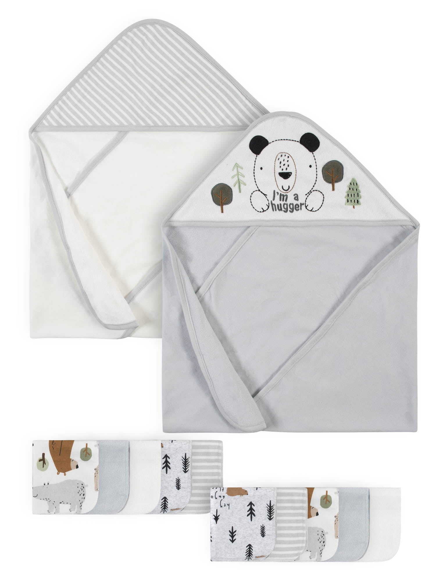 Gerber Baby Boy Hooded Towels & Washcloths Set, 12-Piece