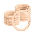 thumbnail image 1 of Uxcell 12-Pack Anillos O de resorte de metal, hebilla redonda de llavero de aleación de zinc de 1" [Rosa salmón], 1 of 6