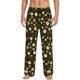 thumbnail image 1 of Balery Honey Bees With Flowers Pantalones de pijama para hombre, pijama ultraligero, pantalón de descanso-Small, 1 of 6