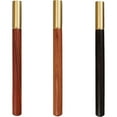 thumbnail image 4 of 3pcs Vintage Wood Body Ballpoint Pen Brass Ball Roller Pen Metal Cap Ball Pen Stationery Office Business Gifts Supplies, 4 of 7