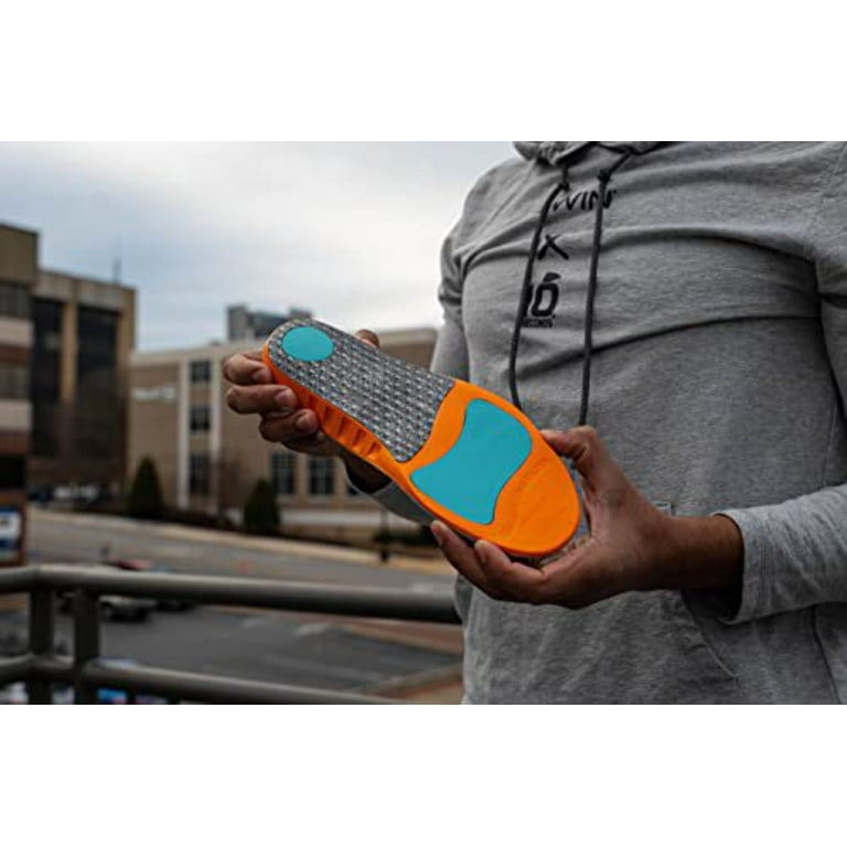 10 Seconds Unisex Ultra Arch Support Insoles Anti Fatigue Vibration Dampening Orange 1 pair Walmart