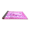 thumbnail image 2 of Ahgly Company Indoor Round Animal Purple Traditional Area Rugs, 3' Round, 2 of 4