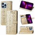 thumbnail image 1 of Funda Cartera FOXDOCK para iPhone 13 Pro , Flip PU con Relieve de Gatos y Perros, Tarjetero y Soporte, 1 of 6