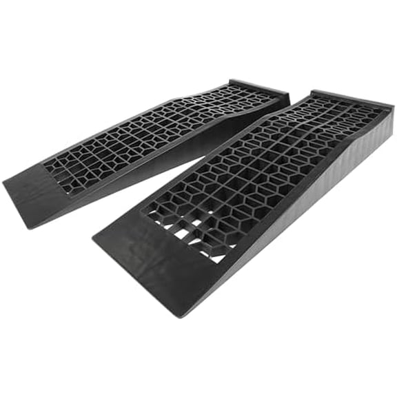 50516 4,400 lb. Capacity Low Profile Car Ramps, 2-Count, Black (Pack of 1)