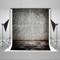 thumbnail image 1 of EREHome Polyester Fabric 5x7ft Golden Vertical Brick Wall Stone Floor Backdrop Photography Background, 1 of 2