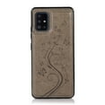 thumbnail image 2 of Compatible with Galaxy A71 5G Case Wallet with Card Holder,Embossed Butterfly Pattern PU Leather Double Magnetic Buttons Flip Shockproof Protective Cover for Samsung Galaxy A71 5G, Gray, 2 of 9