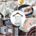 thumbnail image 3 of Green Grey Coastal Kitchen Towels Set of 3, Water Absorbent Dish Towel, Summer Lobster Coral Nautical Decorative Hand Towels - Quick Drying Cloth for Cooking Baking, 18x28 Inch, 3 of 8