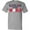 AC-Heather Grey, variant on Cleveland Vs. the World Blue and Red with Baseball T-Shirt