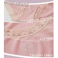 thumbnail image 3 of ANLIQI Womens Underwear Ultra Soft Hipster Panties 5 Pack Lace Trim Bamboo Viscose Cotton Bikini Briefs Moisture Wicking Comfy Undies(5B,S), 3 of 7
