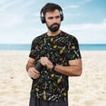 thumbnail image 4 of Wukai Wasp and Florals Print Men's Short-Sleeved Mesh T-Shirt,Quick-Dry Short Sleeve Workout T-Shirt-3X-Large, 4 of 8