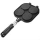 thumbnail image 1 of Sartén para Parrilla con Ruedas Mini Sartén Sartén para Panqueques de Doble Cara Sartén Antiadherente para Huevos Hamburguesas Sartén para Huevos con Múltiples Orificios, 1 of 5