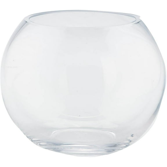 Star Glass Dx6 Clear Bubble Bowl, 8" by 6"