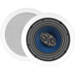 5 80w 6 5in Two Way Dual Voice Coil Stereo Ceiling Speaker Ea