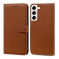 thumbnail image 5 of Allytechgroup for Samsung Galaxy S23 Ultra Wallet Case, Premium PU Leather Magnetic Flip Phone Cover with Wrist Strap Kickstand Card Slots Shockproof Bumper for Samsung Galaxy S23 Ultra, Brown, 5 of 7