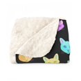 thumbnail image 4 of Rainbow DSH Cats | Sherpa Fleece Blanket, 4 of 6