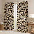 thumbnail image 2 of Homewish Cheetah Print Black Out Curtains for Female Men Adults,Jungle Animal Leopard Curtains Pack of 2 (42x63 Each),Woodland Wildlife Bedroom Curtains,Ultra Soft Home Decor, 2 of 6