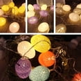 thumbnail image 4 of CIMAXIC Party 1Pc 1.8M 10-LED Cotton Thread Light String Battery Powered Delicate Shining String Light Festival Party Decorative Night Light Mixed Color(Without Battery),70.87"X2.36"X1.57", 4 of 5