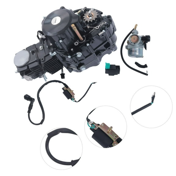 Miumaeov 110cc Semi-automatic Engine Kit ATV Pit Dirt Bike 4 Speed Motor with Reverse Kick Start for Honda CRF50 CRF70 XR50 XR70 Z50 Z50R CT70