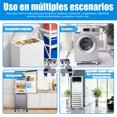 thumbnail image 2 of Base Lavadora Ajustable, Base Lavadora de Doble Tubos Ajustable, Lavadora Multifuncional Refrigerador, para Secadora, Lavadora, Refrigerador (8 Patas + 4 Ruedas, Gris), 2 of 7
