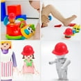 thumbnail image 2 of 10pcs Mini Construction Helmet Realistic Small Helmet Model Doll Helmet Decor Hat Decor, 2 of 9