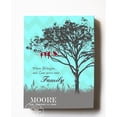 thumbnail image 3 of MuralMax Personalized Canvas Wall Decor Gifts For Him & Her - Romantic Family Tree & Lovebirds With Name & Date - Anniversary, Retirement Milestone Parties - Color, Aqua - Canvas Size 16 x 20, 3 of 6