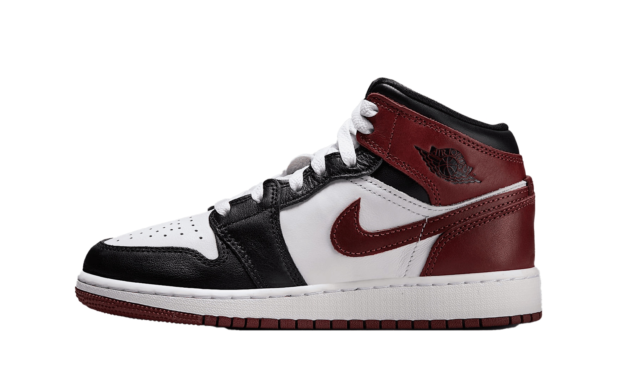 Nike Air Jordan 1 Mid Top GS Sneakers Boys Size 6Y Noble Red Black 554725-066 JORDAN (GS) Air 1 Mid 554725 074 - Shiekh main image 3