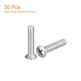 thumbnail image 3 of Unique Bargains M5x25mm Oval Head Phillips Machine Screws, 50 Pack 304 Stainless Steel Slightly Raised Countersunk Head Screws, 3 of 5