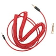 thumbnail image 2 of Cable De Auriculares En Espiral, Cable De Sonido Con Conector Chapado En Oro Para QC45 QC35 QC25, Compatible Con IOS, Longitud Estirable De 170 Cm, 2 of 8