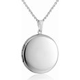 thumbnail image 1 of Round Locket Necklace that Holds Pictures Heart Circle Shape Lockets Gift for Jewelry, 1 of 7