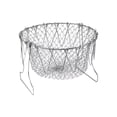thumbnail image 1 of Colador de cesta para freír, colador plegable de acero inoxidable, herramienta de cocina para alimentos, 1 of 8