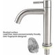 thumbnail image 3 of Grifo de agua fría de acero inoxidable cepillado, grifo de fregadero, llave de agua, accesorios de baño, hogar, cocina, baño (grifo de agua fría de un solo cilindro), 3 of 5