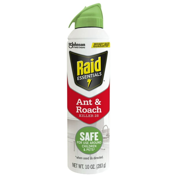 Raid Essentials Ant & Roach Killer 28 Aerosol, 10 oz