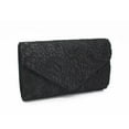 thumbnail image 3 of CHOK Lace Floral Envelope Handbag Evening Bag Wedding Bride Party Bag Coin Purses-White, 3 of 4