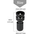 thumbnail image 2 of HUGFEGWE 1/2-Inch Square Drive to 1/4-Inch Hex Female Socket Adapter Quick Release Drill Chuck Converter Screwdriver Bit Chucks Adaptor Conversion for Impact and Ratchet Wrench, Set of CA919-68151, 2 of 9