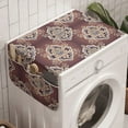 thumbnail image 1 of Vintage Washing Machine Organizer, Botanical Old Fashioned Motifs in Retro Colors Nature Inspired Ornamental Petals, Anti-slip Fabric Top Cover for Washer and Dryer, Multicolor, by Ambesonne, 1 of 1