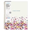 Blue Sky 2026-2027 Weekly and Monthly Academic Year Student Planner Calendar, July 2026 - June 2027, 8.5" x 11", Flexible Cover, Wirebound, Laminated Tabs, Storage Pocket, Star Confetti Bright