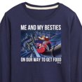 thumbnail image 3 of Disney - Darkwing Duck - Me & My Bestie Getting Food - Toddler & Youth Long Sleeve Graphic T-Shirt, 3 of 5