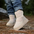 thumbnail image 2 of CAIVO Girls Winter Boots Warm Fuzzy Thick Sole Outdoor Cold Weather Lightweight Solid Color Footwear Toddler Kids Fashionable Child Shoes, 2 of 9