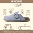 thumbnail image 3 of Cushionaire Blain Genuine Suede Clogs for Women | Slip-On Mules with Memory Foam & Oversized Buckle | Non-Slip Comfort Clogs & Mules Shoes for Women, 3 of 25